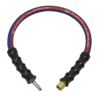 Air Leader Hose with Tailpiece & 1/4"BSP Union 600mm x 10mm [AH2R/38]