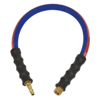 Air Leader Hose with Tailpiece & 1/4"BSP Union 600mm x 8mm [AH2R]