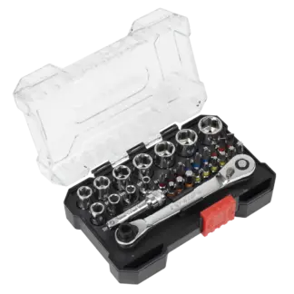 Premier Socket & Colour-Coded Bit Set 1/4"Sq Drive 31pc [AK2111]