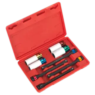 Torque Stick & Aluminium Wheel Impact Socket Set 1/2"Sq Drive 8pc [AK2243]