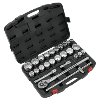 Premier Metric/Imperial Socket Set 3/4"Sq Drive 12-Point 26pc [AK2584]