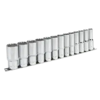 Premier Imperial Deep Socket Set 1/2"Sq Drive 12-point 13pc [AK2675]