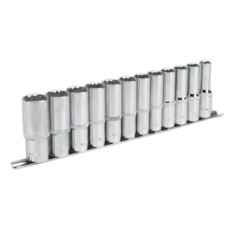 Premier Deep Socket Set 12-Point 1/2"Sq Drive 12pc [AK2685]