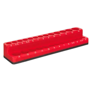 Premier Magnetic Socket Holder 1/4"Sq Drive Capacity 26 Sockets [AK27085]