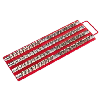 Premier Socket Rail Tray 1/4", 3/8" & 1/2"Sq Drive - Red [AK271]