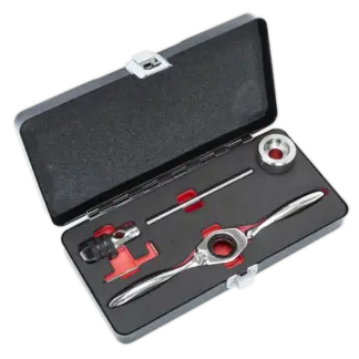 Metric Bi-Directional Ratchet Tap & Die Holder Set 5pc [AK3027]