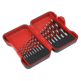 Brad Point Wood Drill Bit Set 15pc [AK3715W]