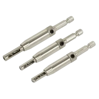 Self-Centring Chamfered Hinge Drill Set 3pc [AK3HD]