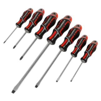 Premier GripMAX® Screwdriver Set 7pc - Red [AK4321]