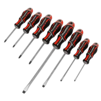 Premier GripMAX® Screwdriver Set 8pc - Red [AK4322]