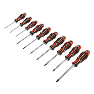 Premier GripMAX® TRX-Star* Screwdriver Set 10pc - Red [AK4324]