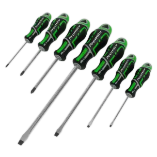 Premier GripMAX® Screwdriver Set 7pc - Hi-Vis Green [AK4325HV]