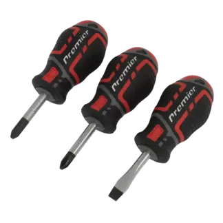 Premier GripMAX® Stubby Screwdriver Set 3pc [AK4328]