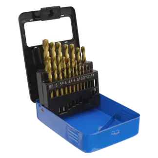 HSS Fully Ground Drill Bit Set 19pc - DIN 338 [AK4719]