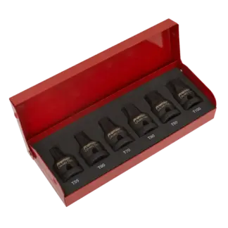 Premier TRX-Star* Impact Socket Bit Set 1/2"Sq Drive 6pc [AK5607]