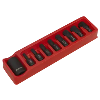 Premier Spline Impact Bit & Holder Set 1/2"Sq Drive 9pc [AK5611]