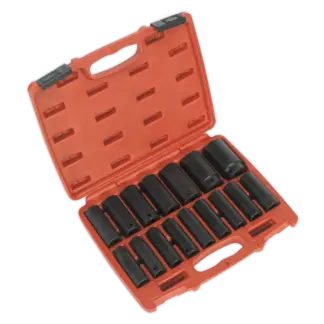 Premier Deep Impact Socket Set 1/2"Sq Drive 16pc [AK5816M]