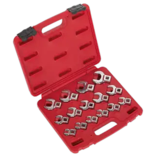 Premier Crow's Foot Open-End Spanner Set 3/8"Sq Drive 15pc [AK59891]