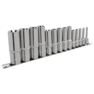 Premier TRX-Star* Deep Socket Set 1/4", 3/8" & 1/2"Sq Drive E4-E24 14pc [AK6114]