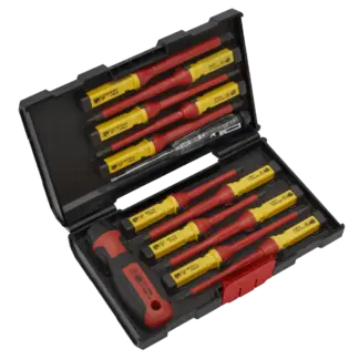 Premier Interchangeable Screwdriver Set 13pc - VDE Approved [AK6128]