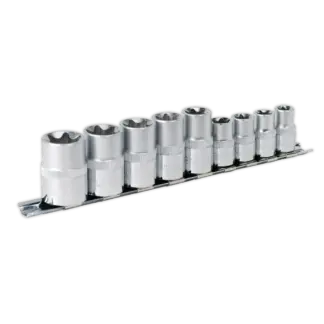 Premier TRX-Star* Socket Set 3/8" & 1/2"Sq Drive E10-E14 & E16-E24 9pc [AK617]