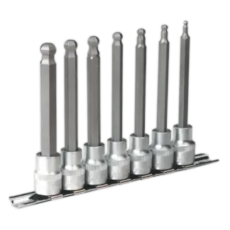 Premier Ball-End Hex Socket Bit Set 3/8"Sq Drive 7pc [AK6212]