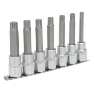 Premier Ribe Socket Bit Set 1/2"Sq Drive 100mm 7pc [AK6235]