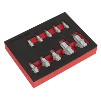 Premier Stubby Hex Socket Bit Set 1/4", 3/8" & 1/2"Sq Drive 10pc [AK6244]