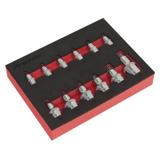 Premier Stubby TRX-Star* Socket Bit Set 1/4", 3/8" & 1/2"Sq Drive 12pc [AK6245]