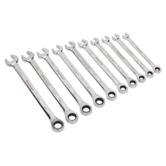 Premier Extra-Long Combination Ratchet Spanner Set 10pc [AK63914]