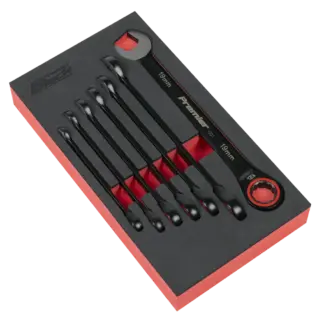 Premier Black Combination Ratchet Spanner Set 7pc [AK63941B]
