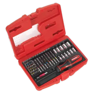 Premier Fine Tooth Ratchet Screwdriver & Accessory Set 51pc [AK64903]