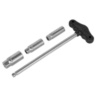 T-Bar & Rubber Insert Spark Plug Socket Set 3/8"Sq Drive 4pc [AK6550]
