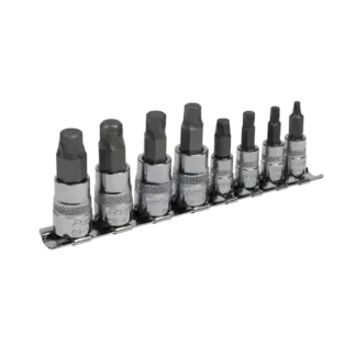Premier Lock-On™ Hex Socket Bit Set 1/4" & 3/8"Sq Drive 8pc [AK65600]