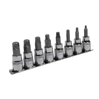 Premier Lock-On™ Hex Socket Bit Set 3/8"Sq Drive 8pc [AK65601]