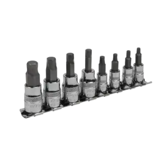 Premier Imperial Lock-On™ Hex Socket Bit Set 1/4" & 3/8"Sq Drive 8pc [AK65602]
