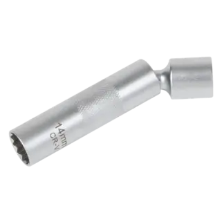 Spark Plug Socket with Universal Joint 3/8"Sq Drive 12-Point 14mm [AK6569]