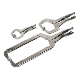 Premier Locking C-Clamp Set 3pc [AK66]