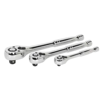 Premier Pear-Head Ratchet Wrench Set with Flip Reverse 3pc [AK6672]