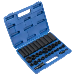 Premier Metric/Imperial Impact Socket Set 3/8" & 1/2"Sq Drive 32pc [AK681]