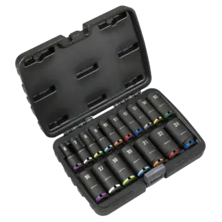 Deep Impact Socket Set 3/8”Sq Drive 17pc [AK68219]