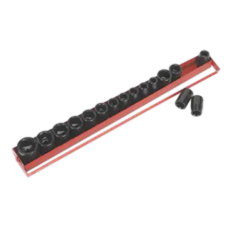 Premier Metric/Imperial Impact Socket Set 1/2"Sq Drive 16pc [AK684]