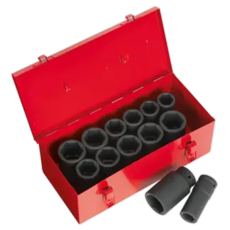 Premier Metric/Imperial Deep Impact Socket Set 3/4"Sq Drive 13pc [AK687]
