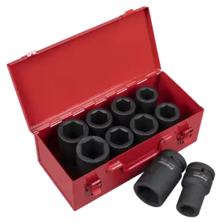Premier Metric/Imperial Deep Impact Socket Set 1"Sq Drive 10pc [AK689]