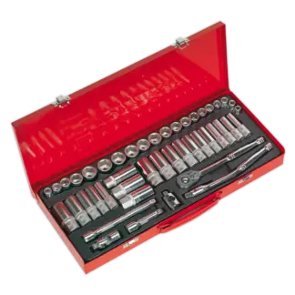 Premier Metric/Imperial Socket Set 3/8"Sq Drive 45pc [AK692]