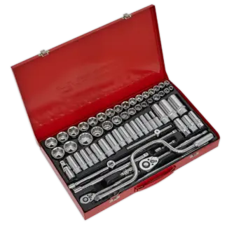 Premier Metric/Imperial/Whitworth Socket Set 3/8" & 1/2"Sq Drive 64pc [AK694]