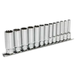 Premier Total Drive® Deep Socket Set 1/4"Sq Drive 13pc [AK69813D]