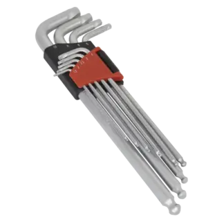 Premier Lock-On™ Extra-Long Ball-End Hex Key Set 9pc [AK7180]