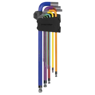 Extra-Long Ball-End Hex Key Set - Imperial 9pc [AK7198]