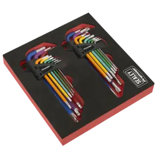 Premier TRX-Star* & Ball-End Hex Key Set 18pc Long Anti-Slip [AK7199]